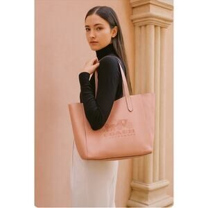 COACH 25099 Grove Medium Tote Pink with Horse and Carriage Classy Laptop